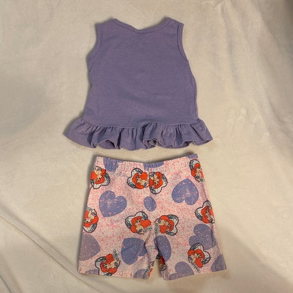 Vintage Disney Ariel Kids Matching Set - Purple and White - Picture 2 of 3